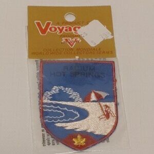 VINTAGE Radium Hot Springs Patch Emblem Crest Sew On